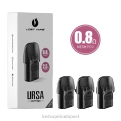 Lost Vape Budapest | fekete 0,8 ohm Lost Vape URSA cserehüvelyek | 2,5 ml (3 csomag) 662P123