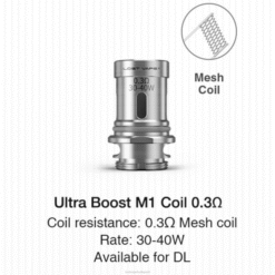 Lost Vape Budapest | m1 0,3 ohm Lost Vape Ultra erősítő tekercsek (5 darabos csomag) 662P40