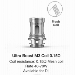 Lost Vape Budapest | m3 0,15 ohm Lost Vape Ultra erősítő tekercsek (5 darabos csomag) 662P344