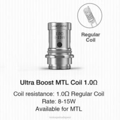 Lost Vape Budapest | mtl v2 1.ohm Lost Vape Ultra erősítő tekercsek (5 darabos csomag) 662P350