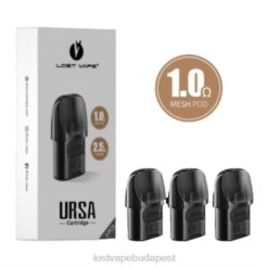 Lost Vape Hungary | fekete 1,0 ohm Lost Vape URSA cserehüvelyek | 2,5 ml (3 csomag) 662P124