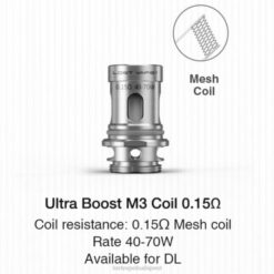 Lost Vape Hungary | m3 v2 0,15 ohm Lost Vape Ultra erősítő tekercsek (5 darabos csomag) 662P348