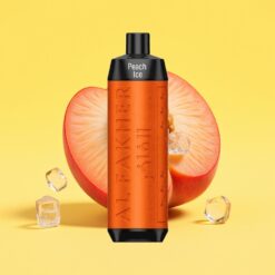 Al Fakher Crown Bar 8000 Crystal Egyszerhasználatos E-Cigi 600mAh 18ml Őszibarack Jég