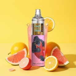 Fumot Tornado 7000 Puff Egy használatos e-cigaretta Rózsaszín Limonádé Mesh Coil Légállítás