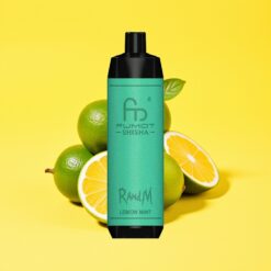 RandM Fumot Shisha 10000 Puff Dobozos Vape Citrom Menta 18ml 0.5% Nikotin