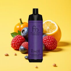 RandM Fumot Shisha 10000 Puff Egyszerhasználatos E-liquides Vape Áfonya-Savanyú Málna