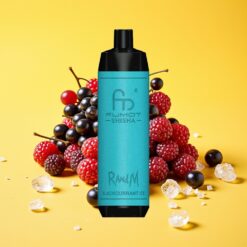 RandM Fumot Shisha 10000 Puff Eldobható E-pipa Feketeribiz Jég LED Típus-C