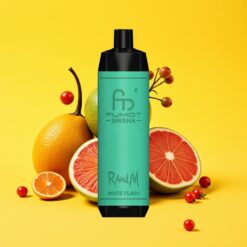RandM Fumot Shisha 10000 Puffs Eldobható Vape Fehér Villanás 18ml 0.5% Nikotin