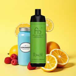 RandM Fumot Shisha 10000 Puffs LED Kékes Málna Limonádé Típus-C