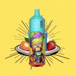 RandM Tornado 9000 Puffs Újratölthető 850 mAh 18 mL Mesh Coil RGB Kijelző Jégkék Íz