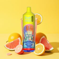RandM Tornado 9000 Puffs Újratölthető 850 mAh Rózsaszín Limonádé Mesh Coil